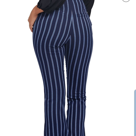 Future Me Stone Row Volcom Striped Blue Pants - Picture 3 of 7